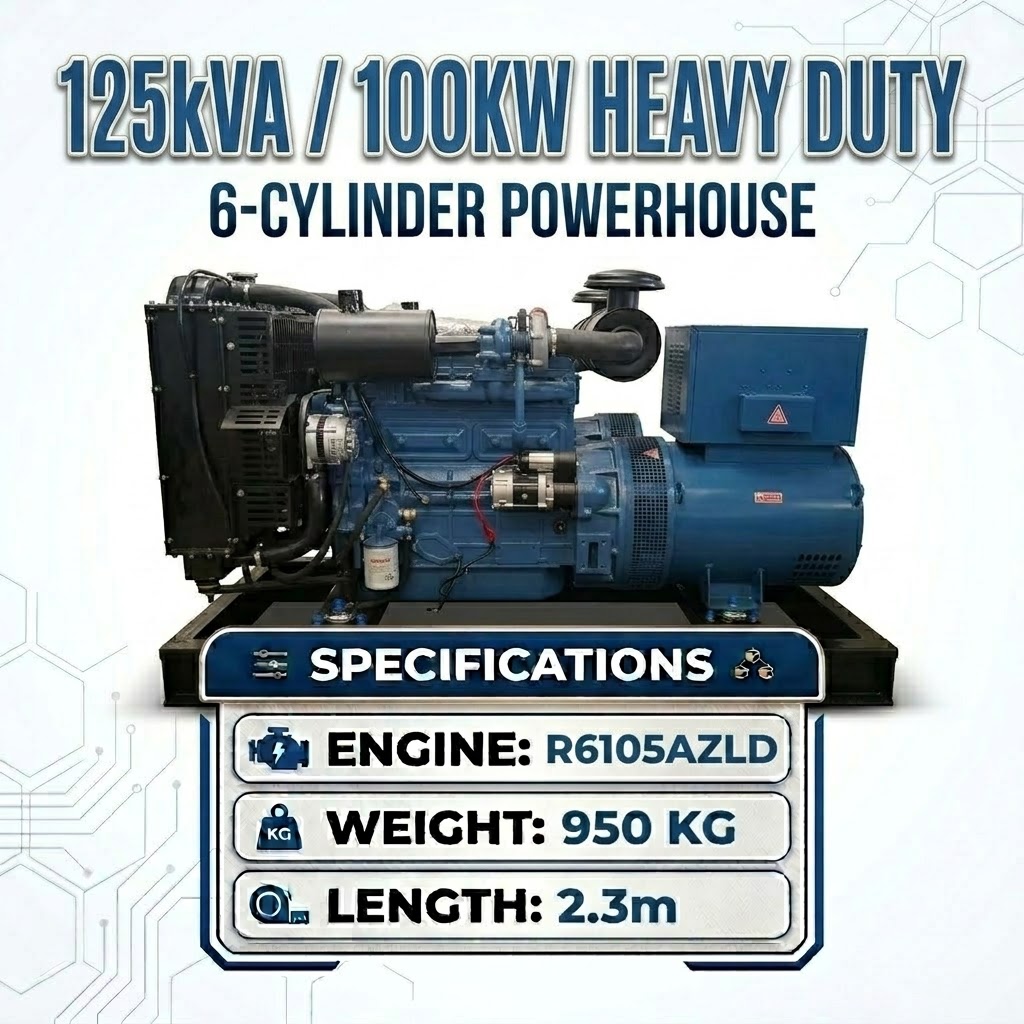 100kW Open Type Generator