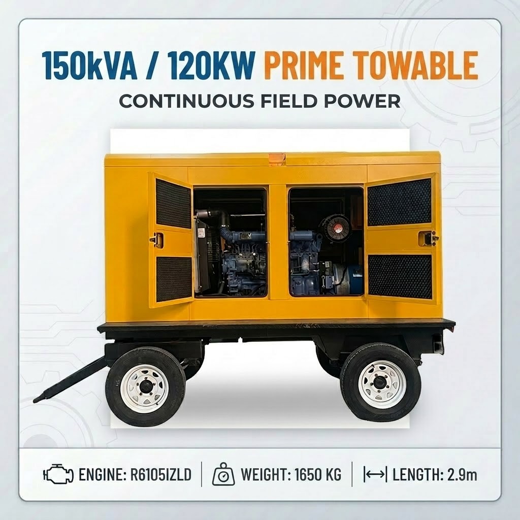 120kW Mobile Trailer Generator