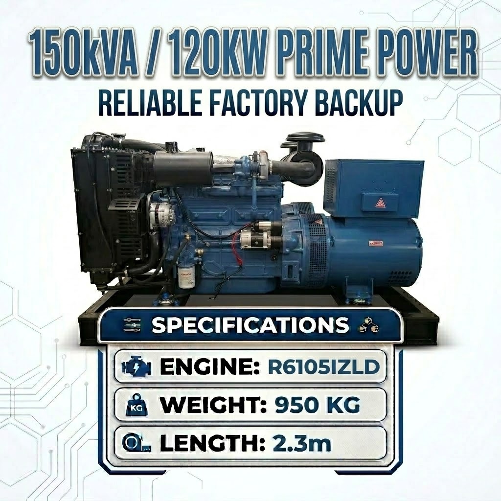 120kW Open Type Generator