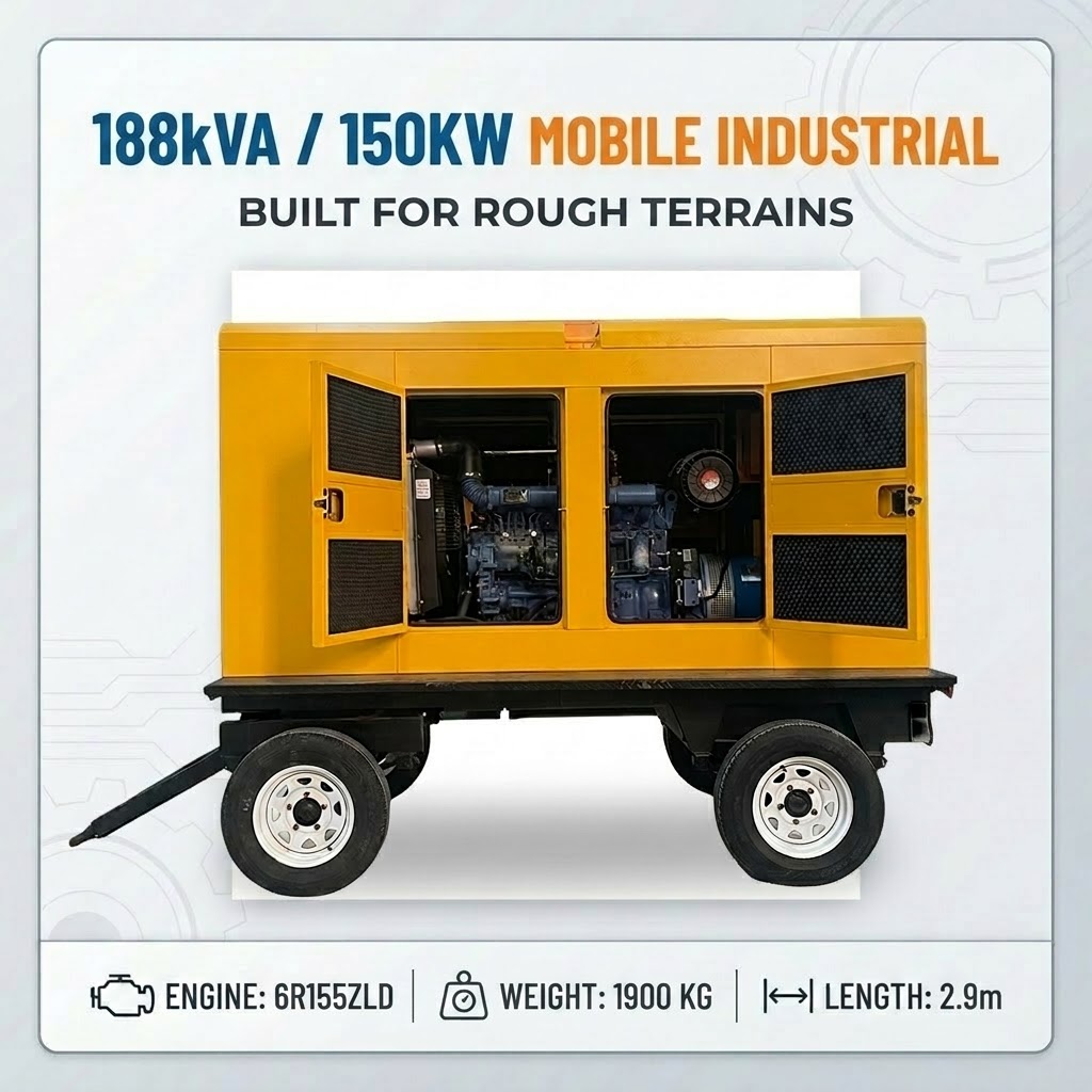 150kW Mobile Trailer Generator