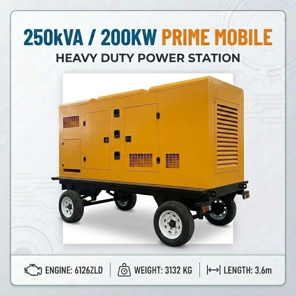 200kW Mobile Trailer Generator