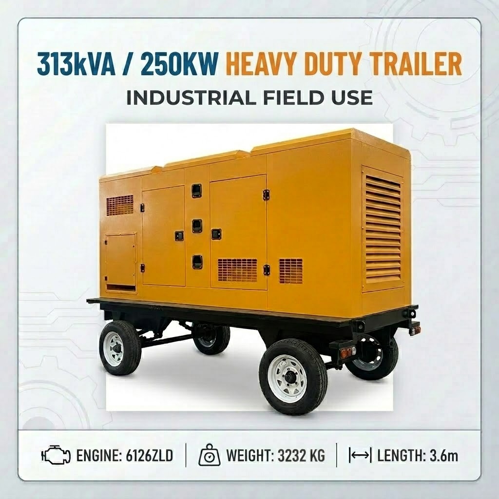 250kW Mobile Trailer Generator