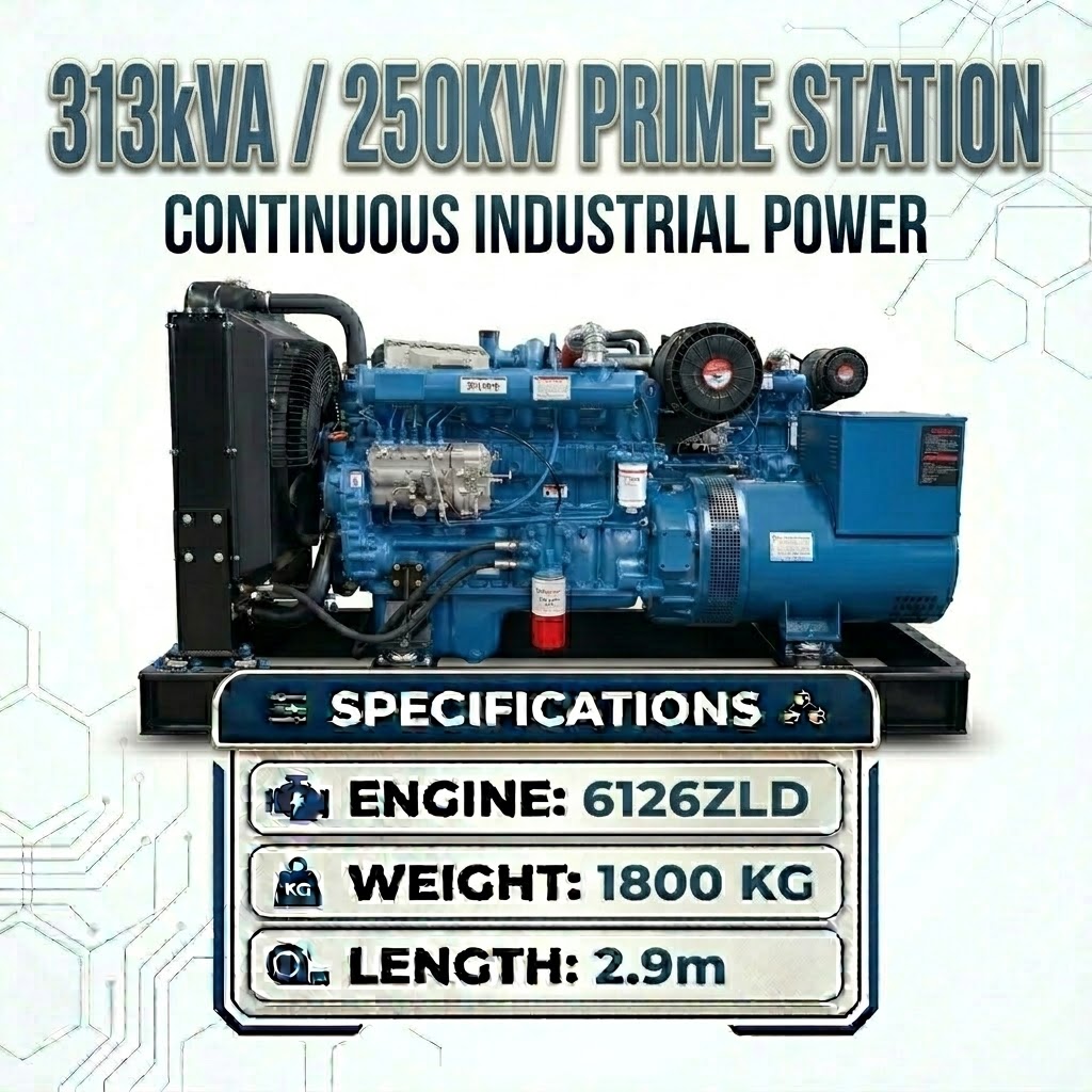 250kW Open Type Generator