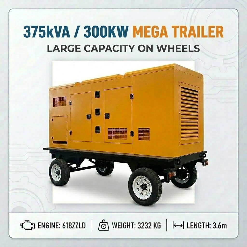 300kW Mobile Trailer Generator