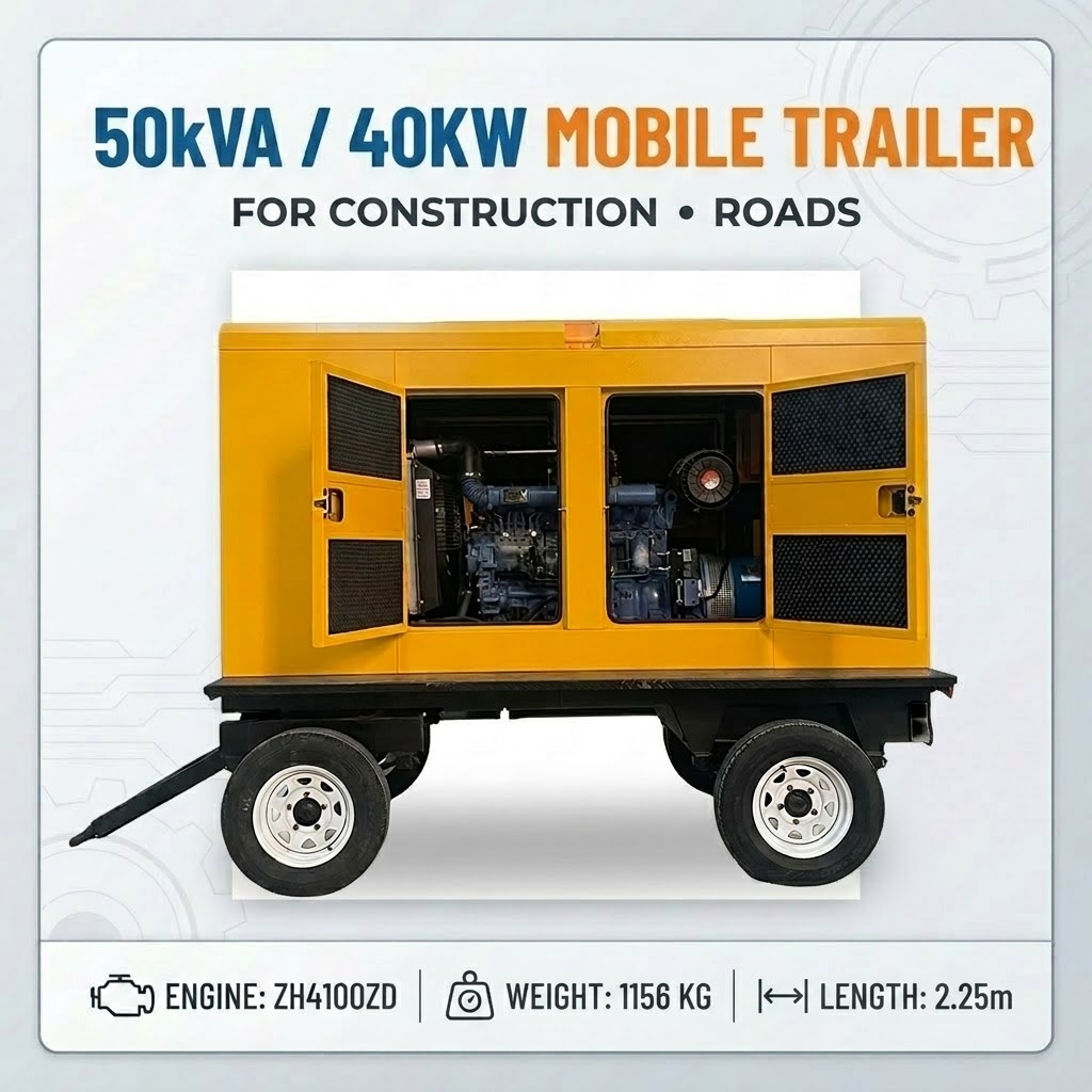 40kW Mobile Trailer Generator