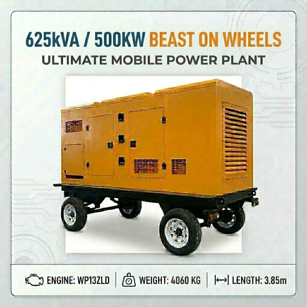 500kW Mobile Trailer Generator