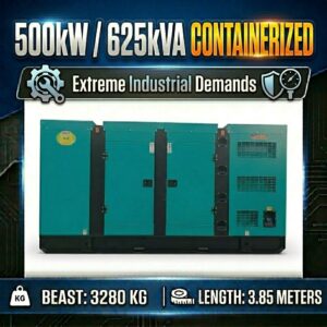 500KW 625kVA Silent Diesel Generator Soundproof Canopy WP13ZLD