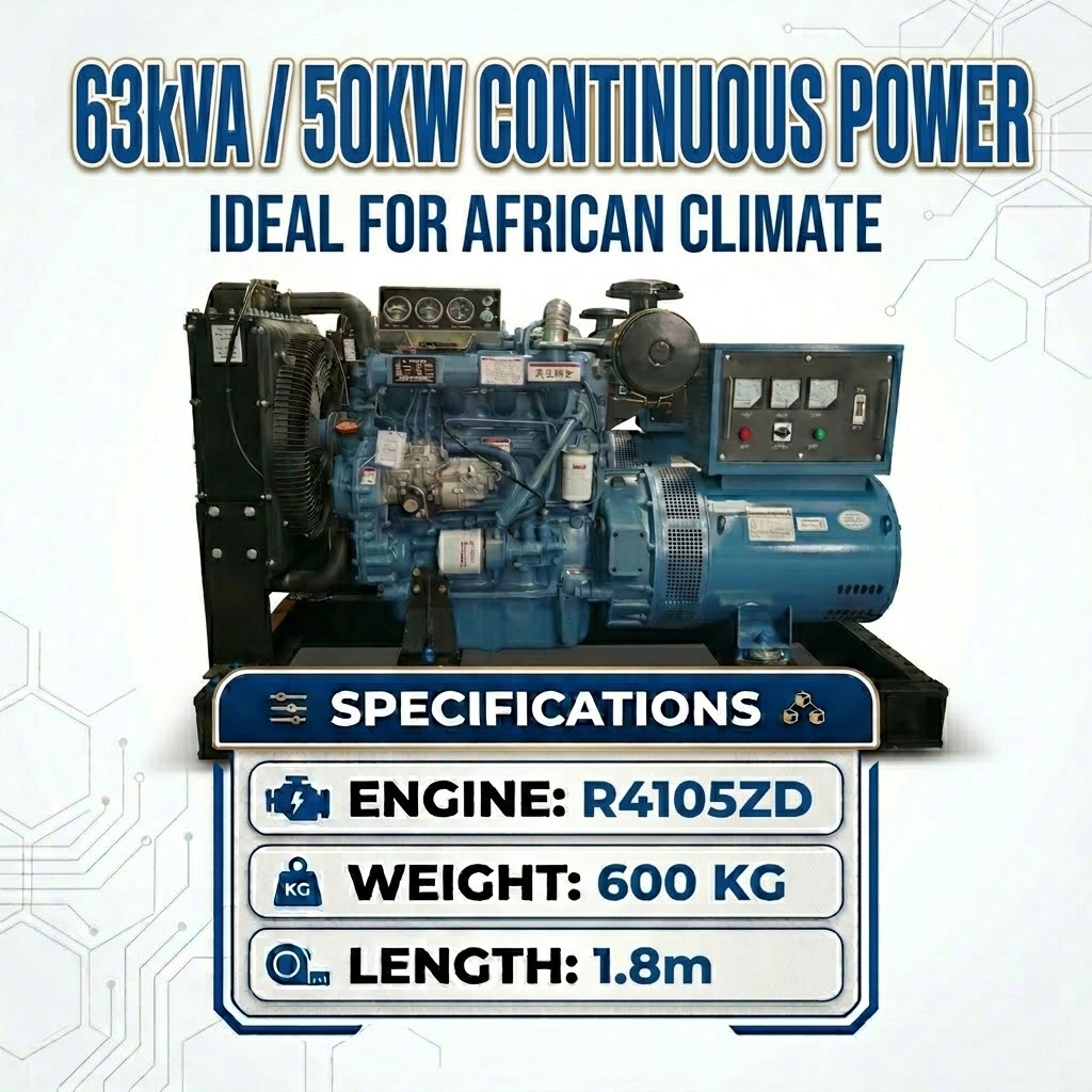 50kW Open Type Generator
