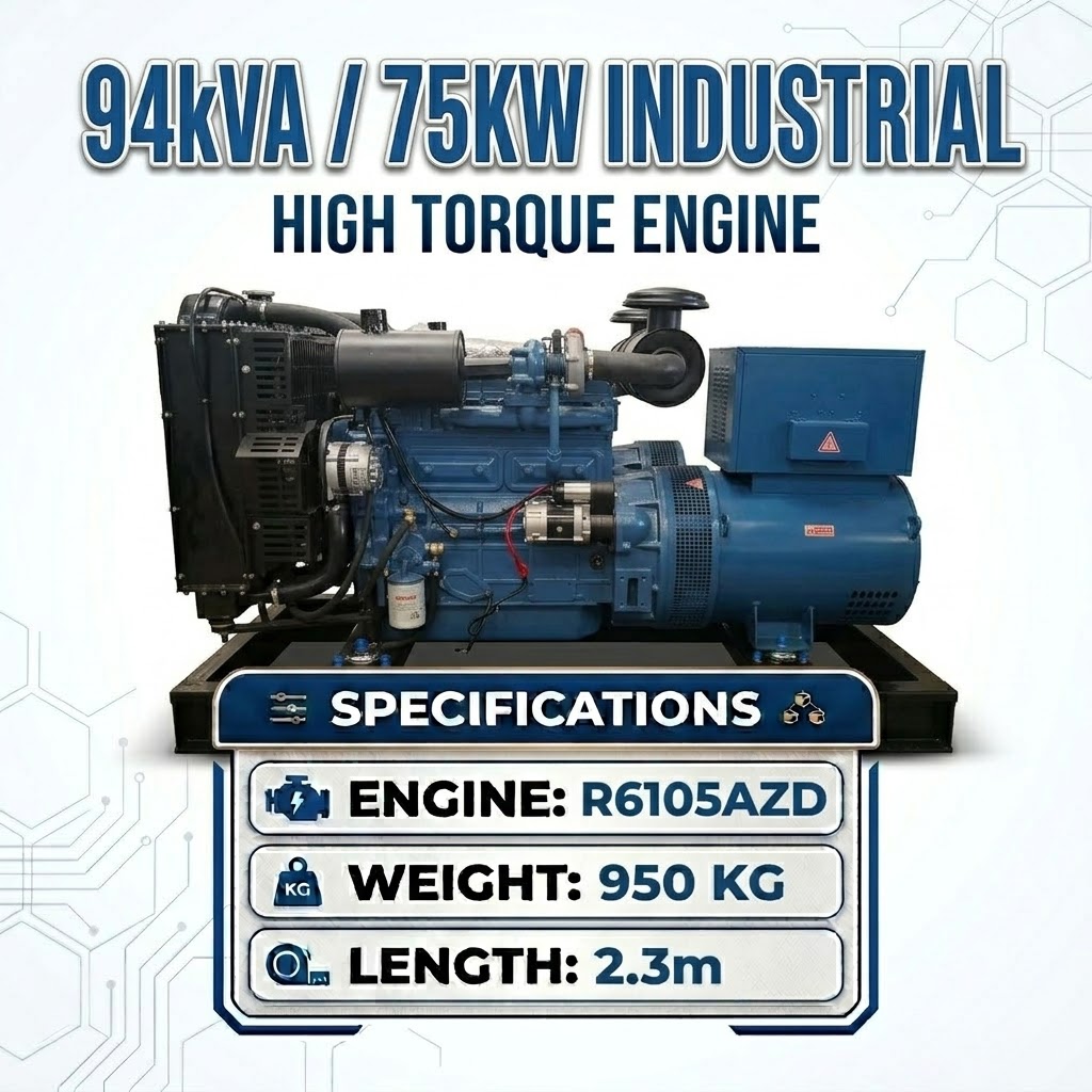 75kW Open Type Generator